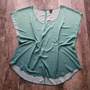 Ombre Chiffon Dolman Sleeve Blouse